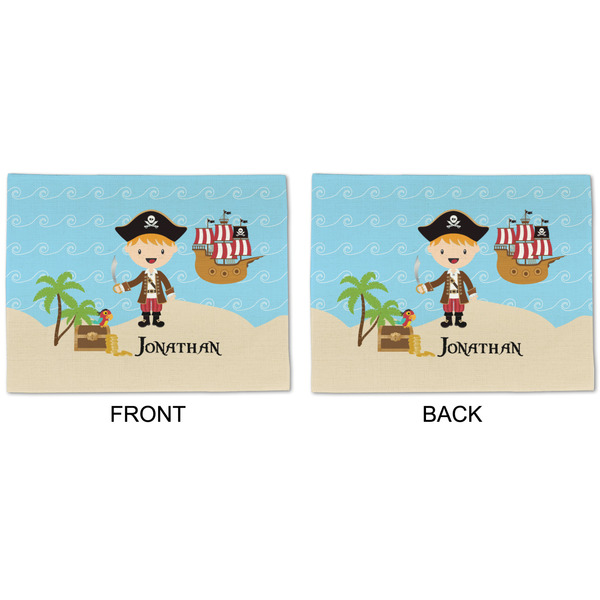 Pirate Scene Linen Placemat - APPROVAL (double sided)