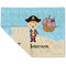 Pirate Scene Linen Placemat - Folded Corner (double side)
