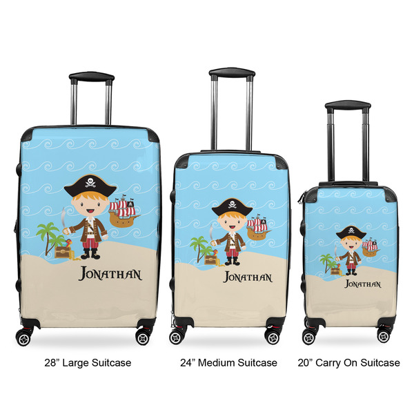 Pirate Scene Luggage Bags all sizes - With Handle