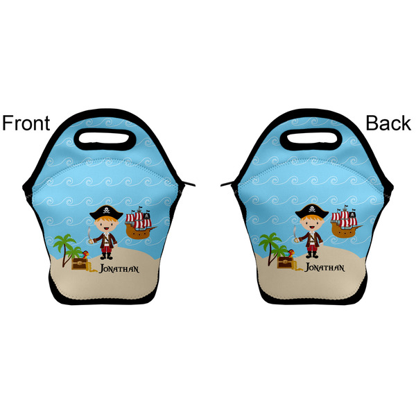 Pirate Scene Lunch Bag - Front and Back