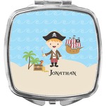 Pirate Scene Compact Makeup Mirror (Personalized)