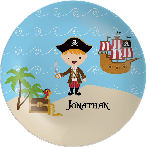 Custom Pirate Scene Melamine Plate (Personalized)