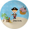 Pirate Scene Melamine Plate (Personalized)
