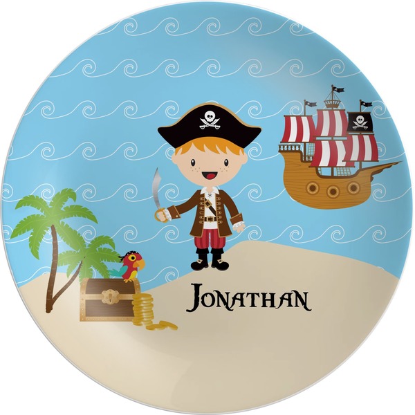 Custom Pirate Scene Melamine Plate (Personalized)