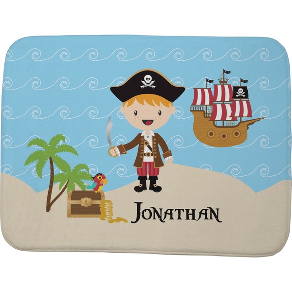 Custom Pirate Scene Memory Foam Bath Mat - 48"x36" (Personalized)
