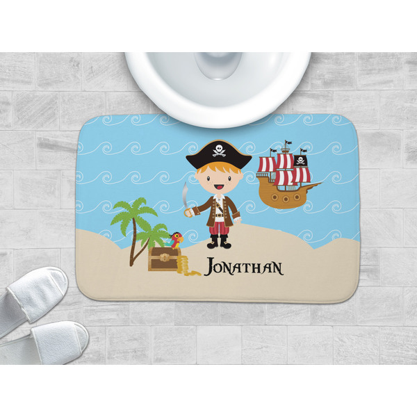 Pirate Scene Memory Foam Bath Mat - LIFESTYLE 34x21