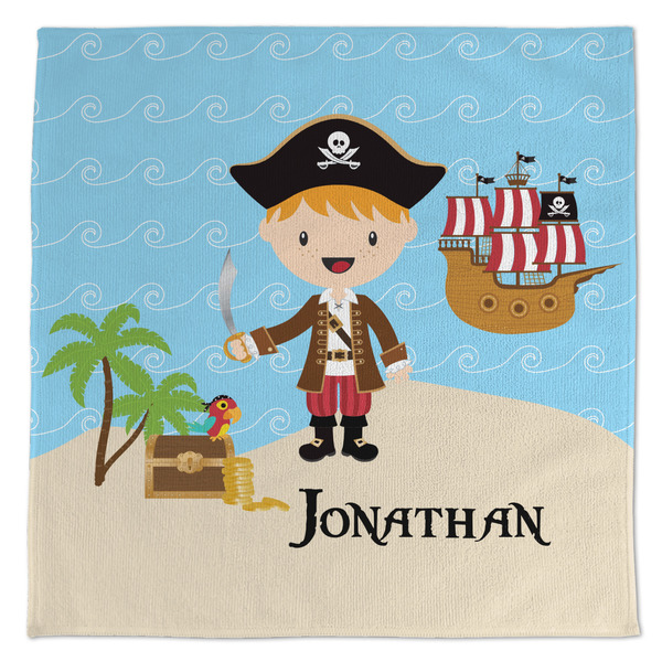 Custom Pirate Scene Microfiber Dish Towel (Personalized)