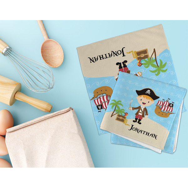 Pirate Scene Microfiber Dish Rag - LIFESTYLE