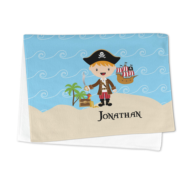Pirate Scene Microfiber Dish Towel - FOLDED HALF