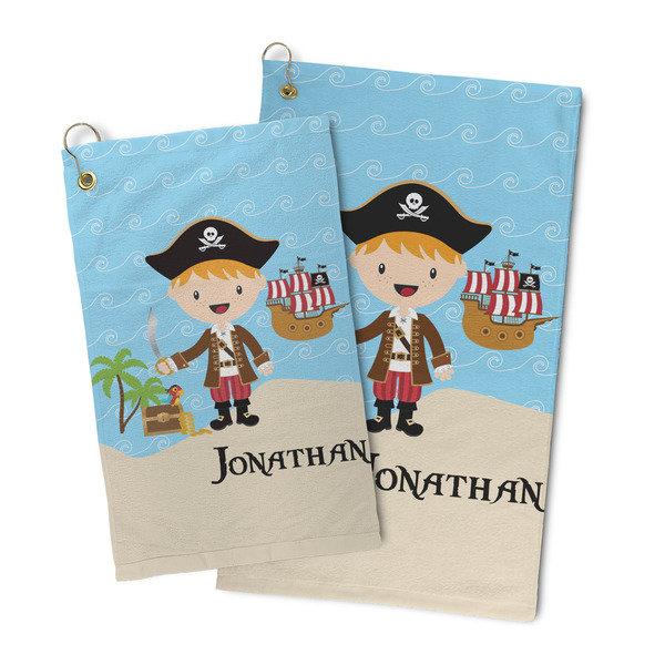 Pirate Scene Microfiber Golf Towel - PARENT/MAIN