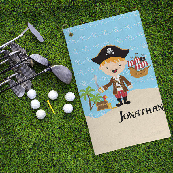 Pirate Scene Microfiber Golf Towels - LIFESTYLE