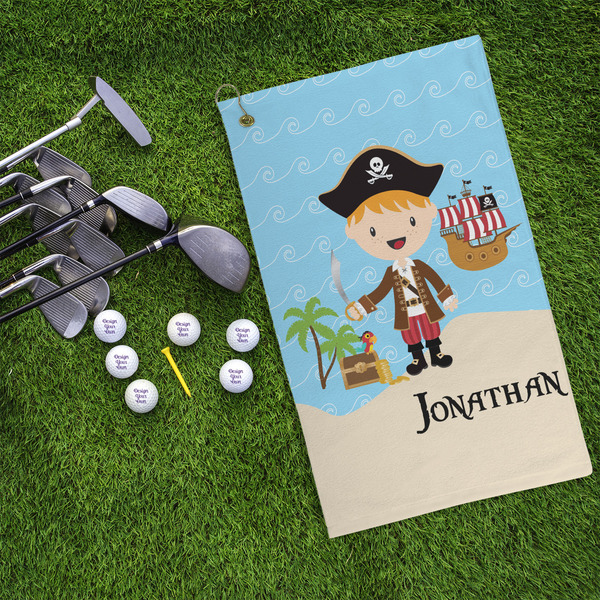 Pirate Scene Microfiber Golf Towels - LIFESTYLE