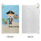 Pirate Scene Microfiber Golf Towels - Small - APPROVAL