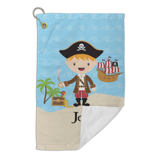 Pirate Scene Microfiber Golf Towels Small - FRONT FOLDED