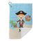 Pirate Scene Microfiber Golf Towels Small - FRONT FOLDED
