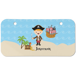 Pirate Scene Mini/Bicycle License Plate (2 Holes) (Personalized)