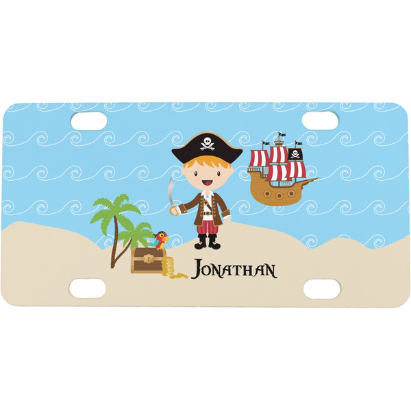 Custom Pirate Scene Mini/Bicycle License Plate (Personalized)