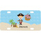 Pirate Scene Mini / Bicycle License Plate (4 Holes) (Personalized)