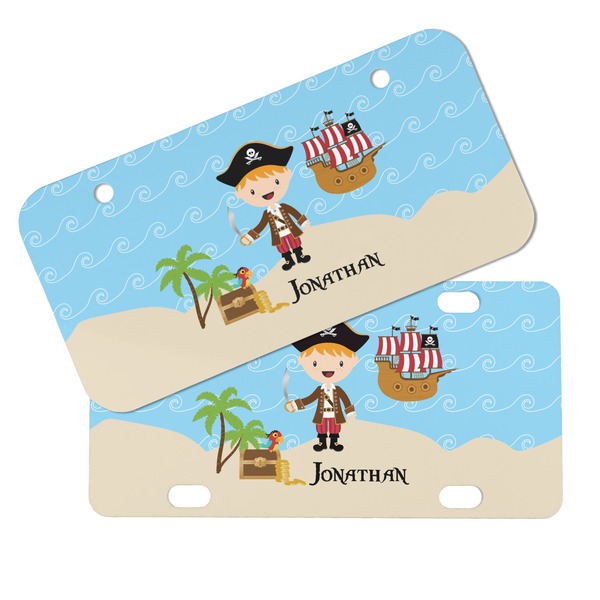 Pirate Scene Mini License Plates - MAIN (4 and 2 Holes)