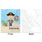 Pirate Scene Minky Blanket - 50"x60" - Single Sided - Front & Back