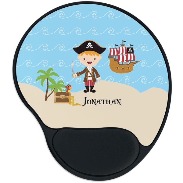 Custom Pirate Scene Mouse Pad with Wrist Support