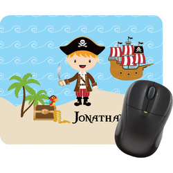 Pirate Scene Rectangular Mouse Pad (Personalized)