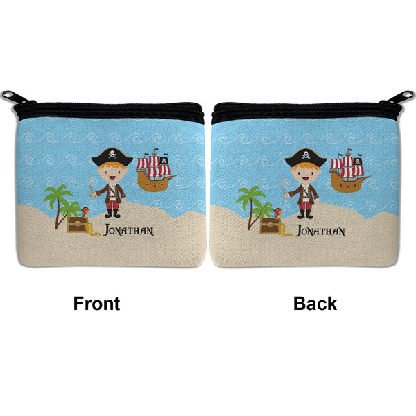 Pirate Scene Neoprene Coin Purse - Front & Back (APPROVAL)