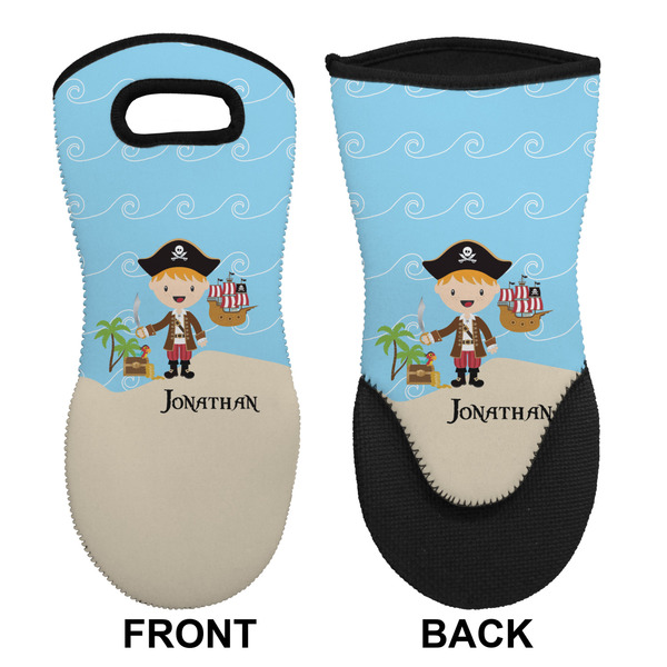 Personalized Pirate Neoprene Oven Mitt (Front & Back)