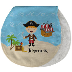 Pirate Scene Burp Pad - Velour w/ Name or Text