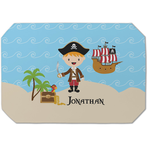 Custom Pirate Scene Dining Table Mat - Octagon (Single-Sided) w/ Name or Text