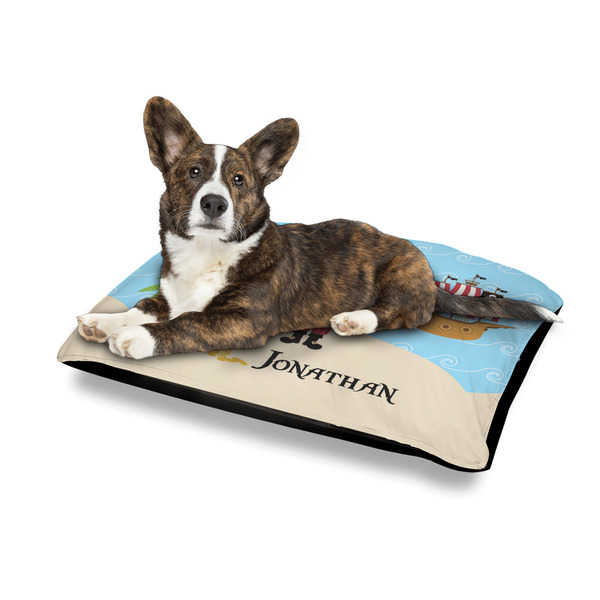 Pirate Scene Outdoor Dog Beds - Medium - IN CONTEXT