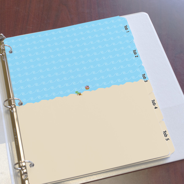 Pirate Scene Page Dividers - Set of 5 - In Context
