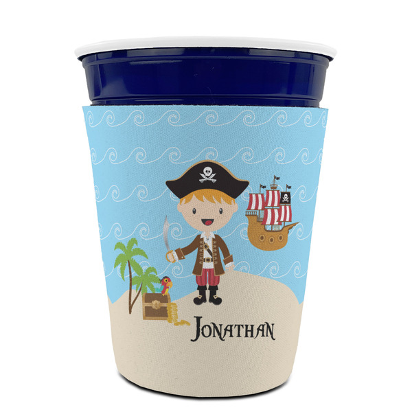 Pirate Scene Party Cup Sleeves - without bottom - FRONT (on cup)