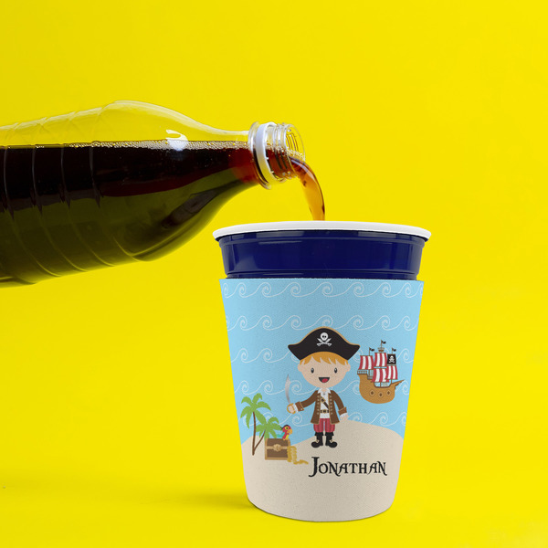Pirate Scene Party Cup Sleeves - without bottom - Lifestyle