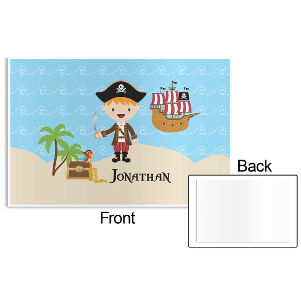Pirate Scene Disposable Paper Placemat - Front & Back