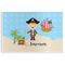 Pirate Scene Disposable Paper Placemat - Front View