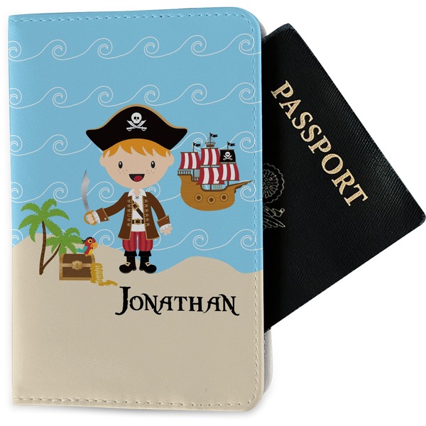 Custom Pirate Scene Passport Holder - Fabric (Personalized)