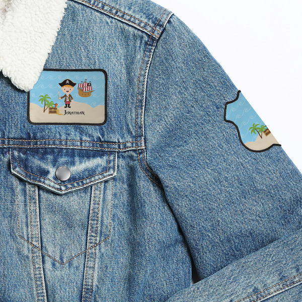 Pirate Scene Patches Lifestyle Jean Jacket Detail