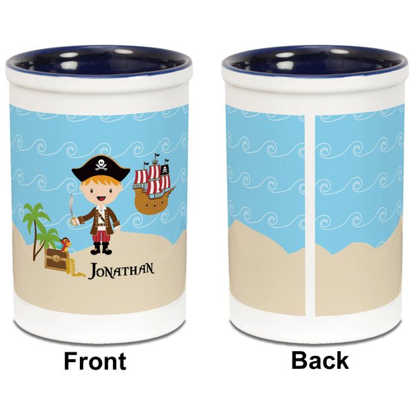 Pirate Scene Pencil Holder - Blue - approval
