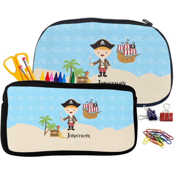 Pirate Scene Pencil / School Supplies Bags Small and Medium
