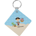 Pirate Scene Diamond Plastic Keychain w/ Name or Text