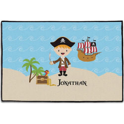 Pirate Scene Door Mat - 36"x24" (Personalized)