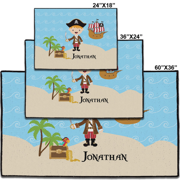 Pirate Scene Personalized Door Mat - Group Parent IMF