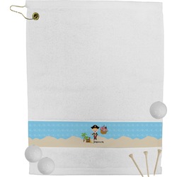 Pirate Scene Golf Bag Towel (Personalized)