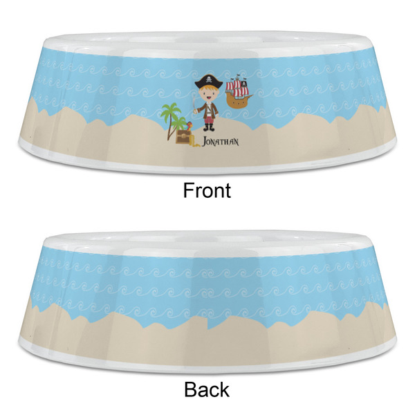 Pirate Scene Plastic Pet Bowls - Large - APPROVAL