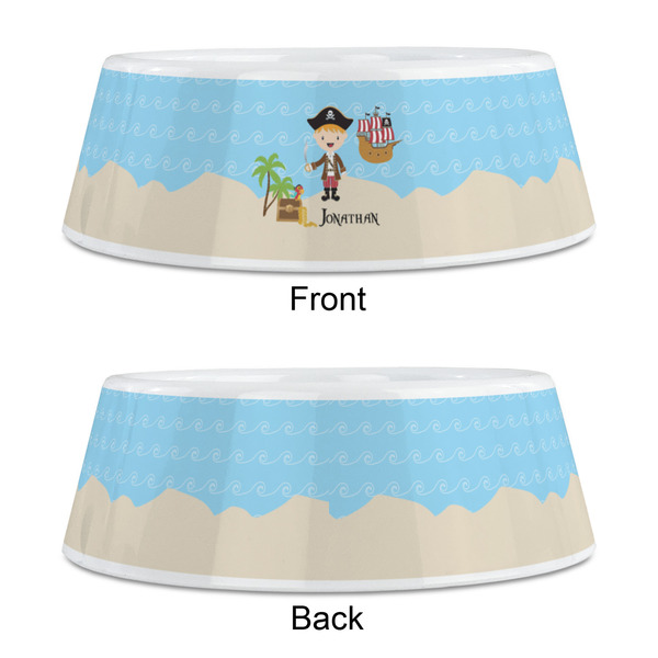 Pirate Scene Plastic Pet Bowls - Medium - APPROVAL