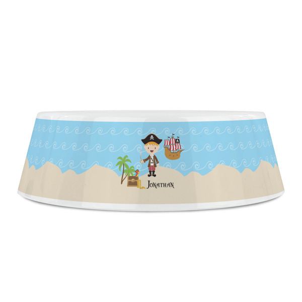 Pirate Scene Plastic Pet Bowls - Small - FRONT