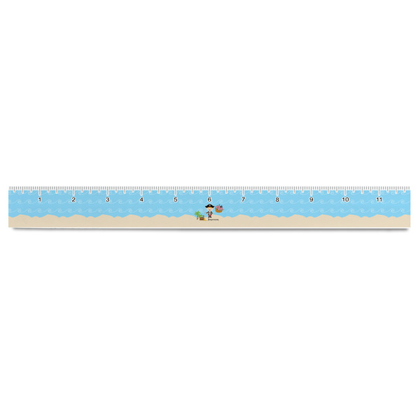 Pirate Scene Plastic Ruler - 12" - FRONT