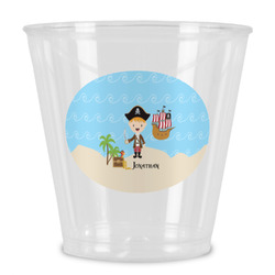 Pirate Scene Plastic Shot Glass (Personalized)