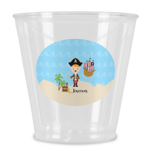 Custom Pirate Scene Plastic Shot Glass (Personalized)